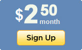 Yahoo Web Hosting - $2.50 per month